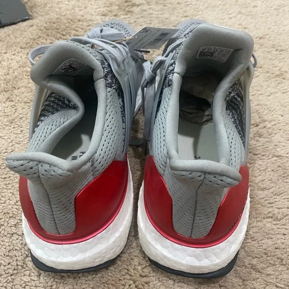 Adidas Ultraboost 1.O DNA Grey Scarlet Shoes - Picture 4 of 4